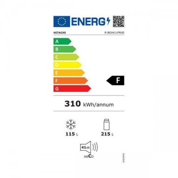Hitachi Ψυγειοκαταψύκτης 330lt Total NoFrost Υ190xΠ59.5xΒ65εκ. Μαύρος R-BGX411PRU0 GBK Hitachi Ψυγειοκαταψύκτης 330lt Total NoFrost Υ190xΠ59.5xΒ65εκ. Μαύρος R-BGX411PRU0 GBK